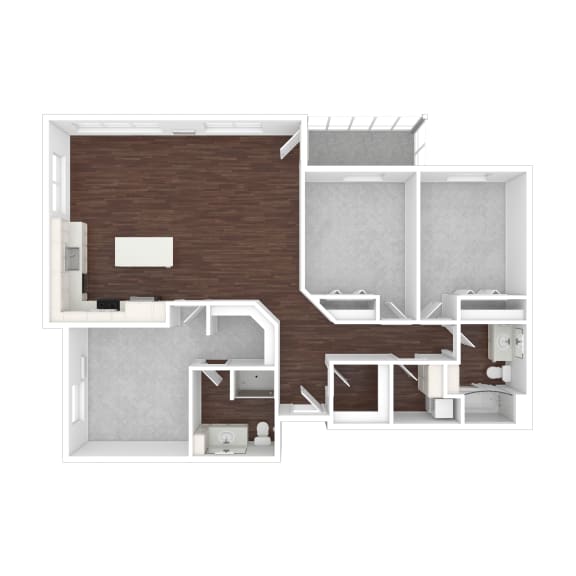 a1 floor plan studio apartments for rent  at Timber Ridge, Minnesota