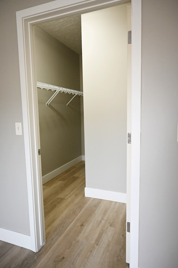 A white door with a white frame and a white interior.