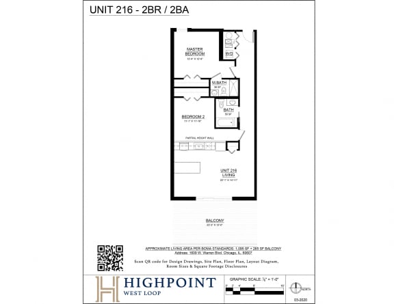 the floor plan of unit 23 23rd a floor