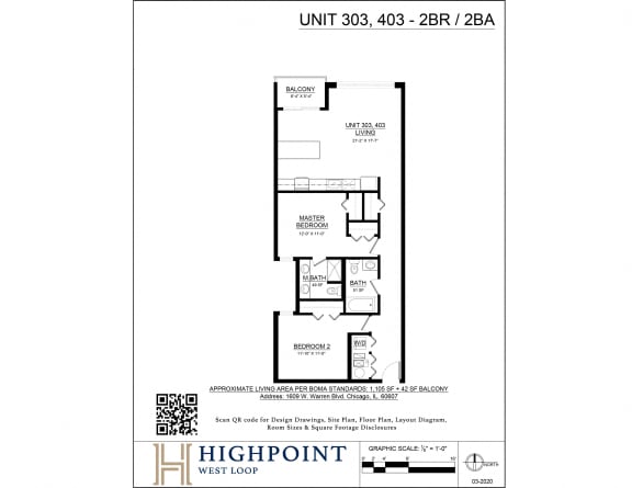 a floor plan of a unit with a loft
