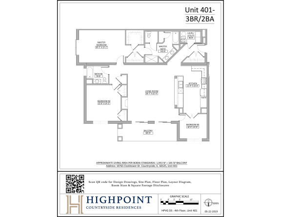 the floor plan of unit