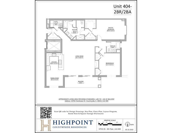 the floor plan of unit