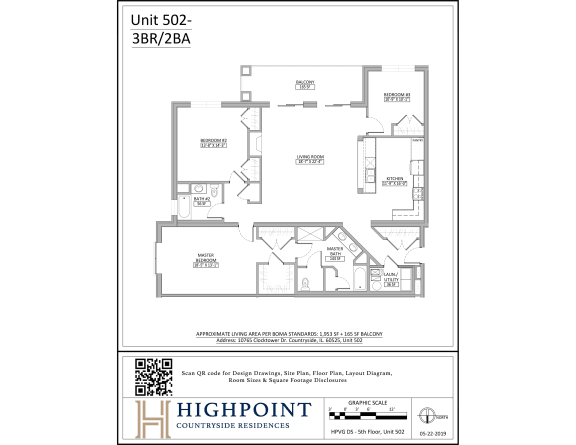 a floor plan of a unit with a bedroom and a bathroom
