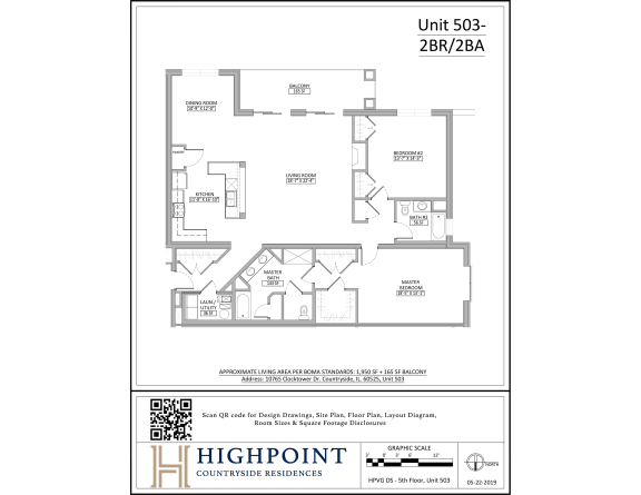 the floor plan of unit 303b2a