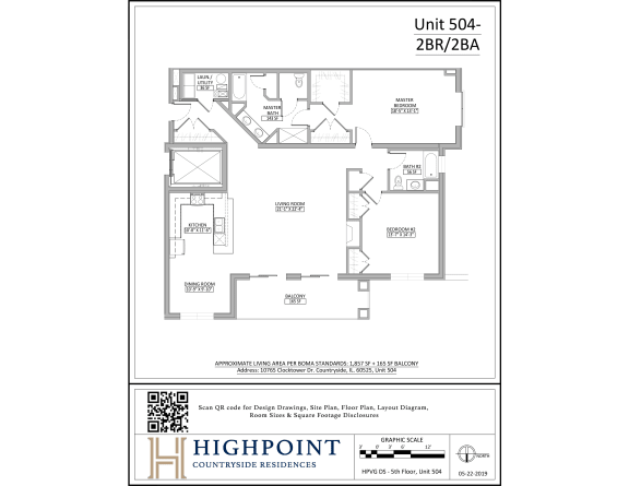 the floor plan of unit