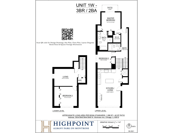 a floor plan of a unit at unit