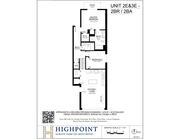 the floor plan of unit