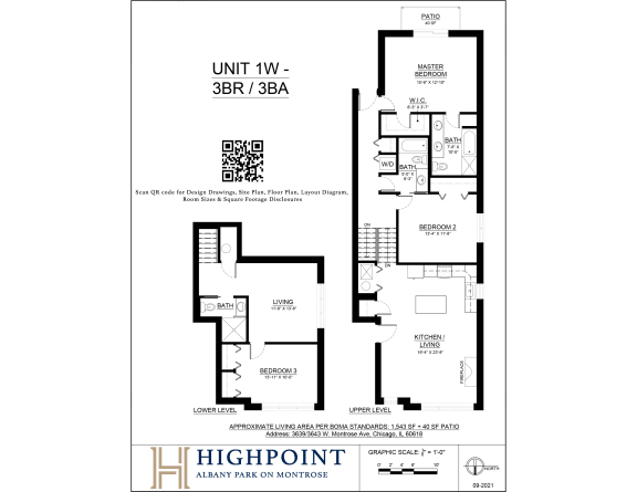a floor plan of a unit at unit