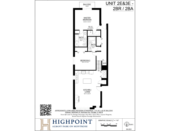 the floor plan of unit