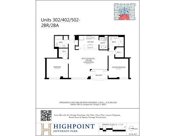 the floor plan of the unit