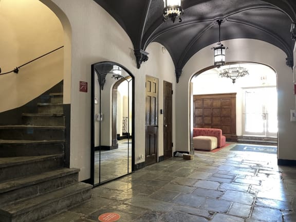 Controlled Entry Doors and Staircase  at 1033 W Loyola, Chicago, IL, 60626
