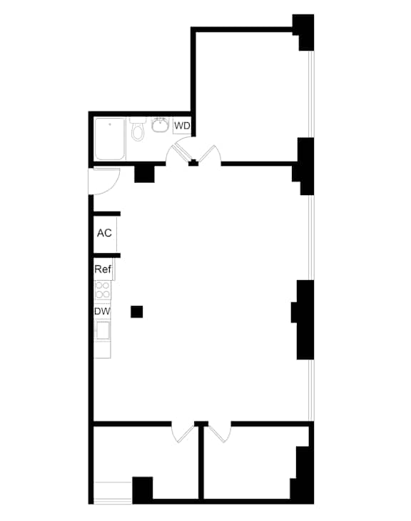 A diagram of a building's electrical system with labeled components.