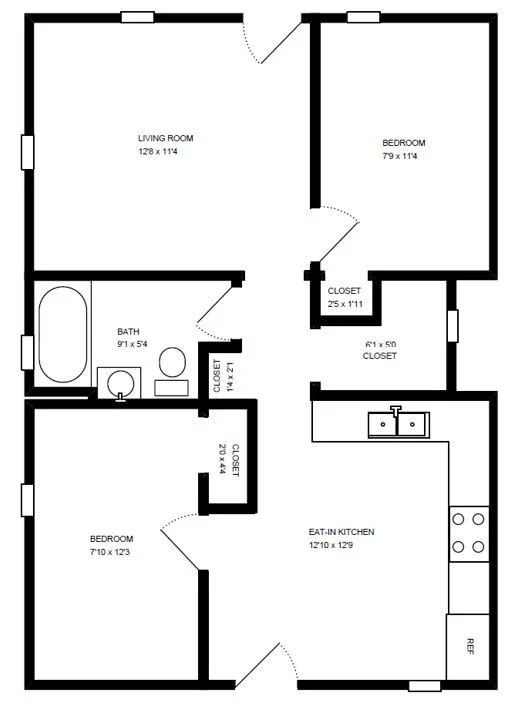 909 Leavitt two bedroom