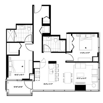 the black and white floor plan of a house with deductions