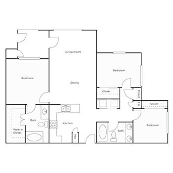 the floor plan 4 bedroom