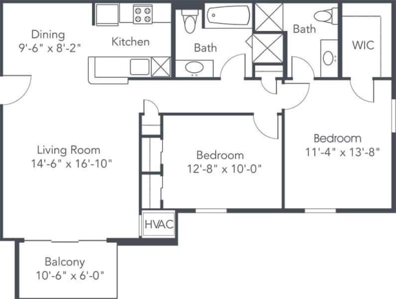 a floor plan of a house with a bedroom and a living room