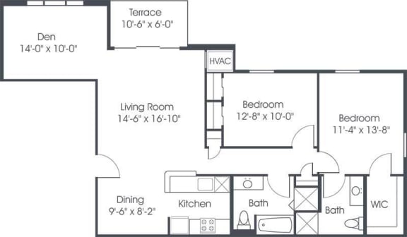 floor plan photo of the preserve at windsor apartments in