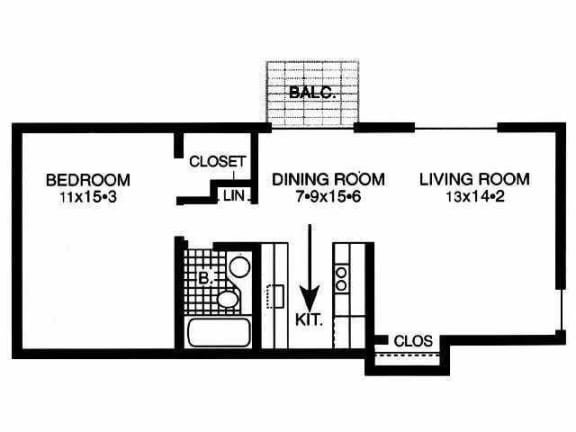 a floor plan of a living room and a dining room