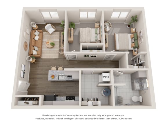2 bed 2 bath B at Agave House Apartments, Casa Grande