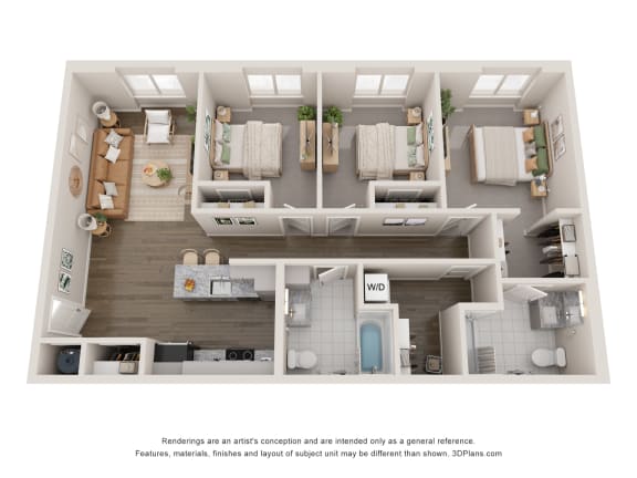 3 bed 2 bath at Agave House Apartments, Arizona