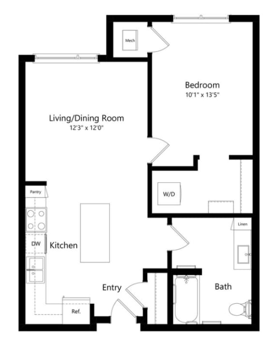 a floor plan of a house
