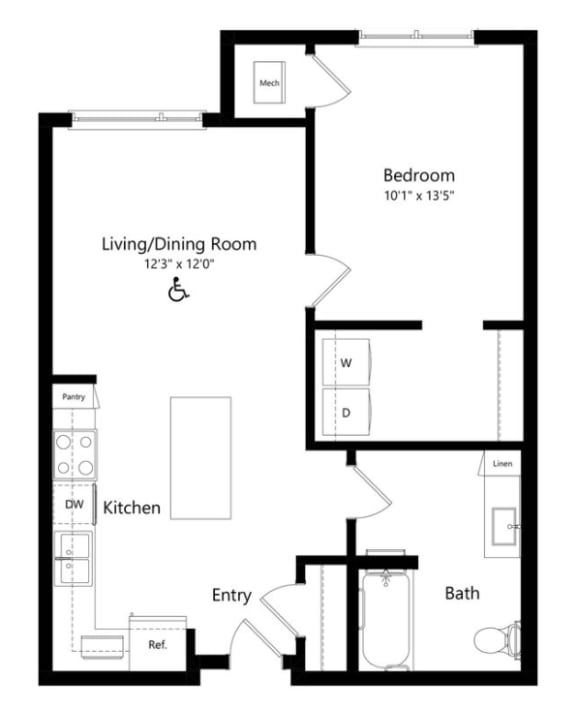 a floor plan of a house
