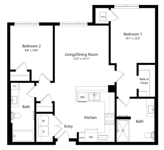 a floor plan of a house