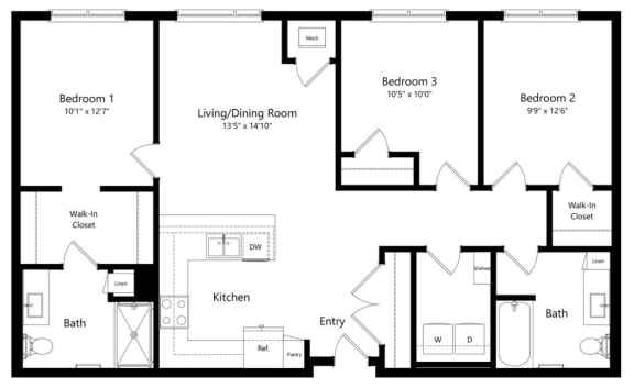 a floor plan of a house