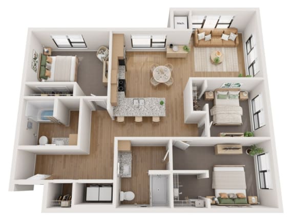 arbor_court_affordable_apartment_three_bedroom_st_louis_park_minnesota
