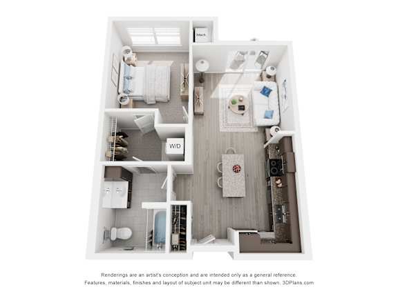 Floor Plan  a 3 bedroom floor plan with a bathroom and a living room