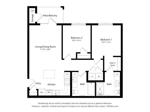 a floor plan of a living room with three different layouts of furniture