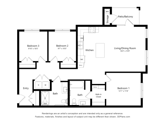 a floor plan of a house with an open floor plan