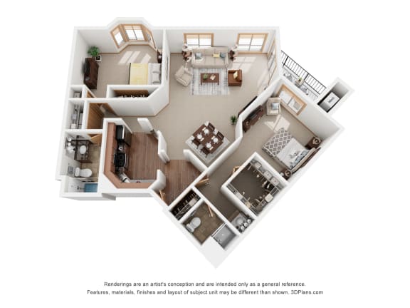 a conceptual drawing of a floor plan of a house