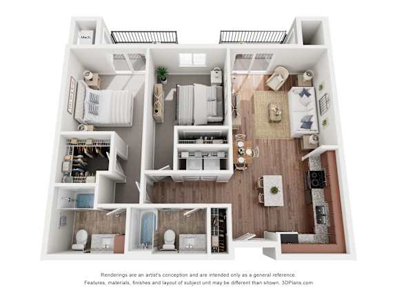 2 bed 2 bath X at EastGate Apartments, Rochester, MN, 55904