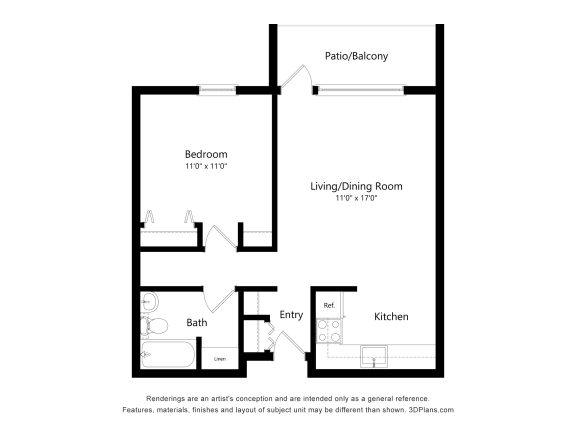 Humboldt 55+ 1 Bedroom Apartment