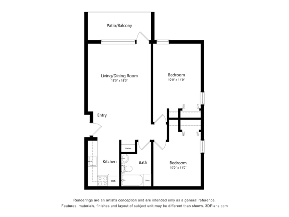 Humboldt 55+ 2 Bedroom Apartment