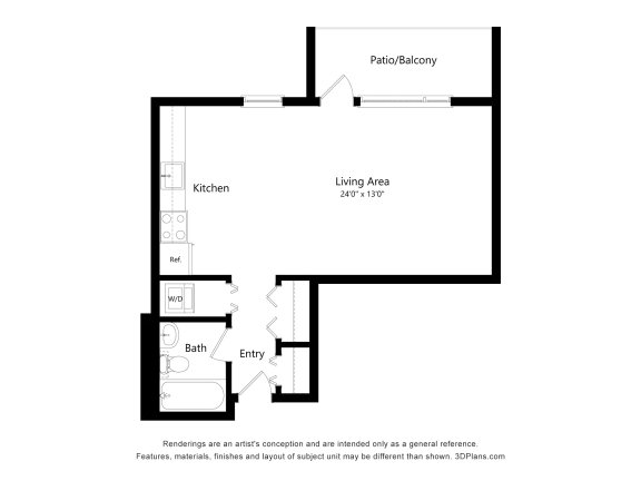 Humboldt 55+ Studio Apartment
