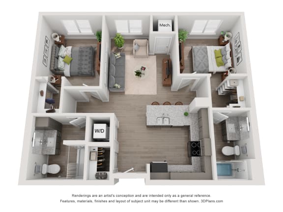 Floor Plan  Londin Crossing_affordable_apartment_two_bedroom_Maplewood_minnesota