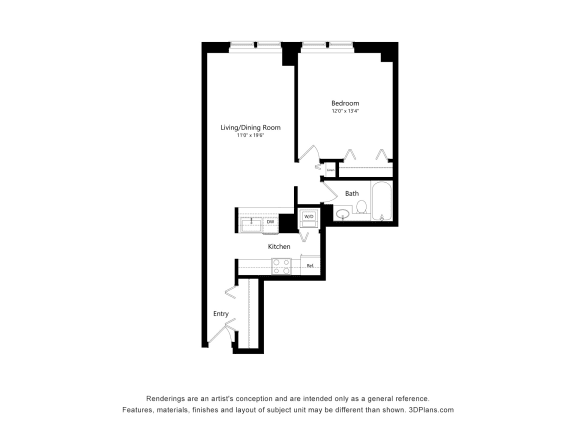 a floor plan of a house with an open floor plan