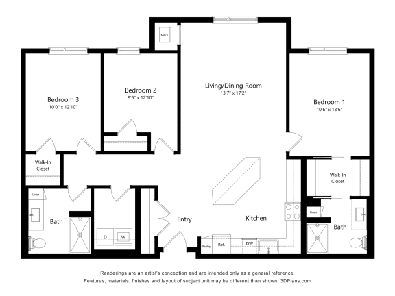 a floor plan of a living room and a bedroom