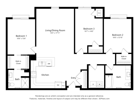 a floor plan of a living room and a bedroom