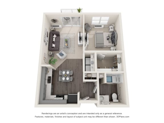 a stylized floor plan of a 2103 sqft apartment