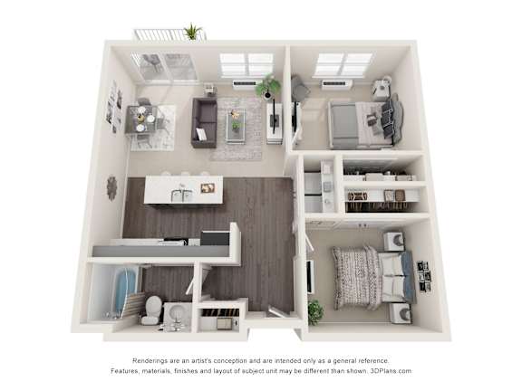 2 bedroom 1 bath P at Technology Park Apartments, Rochester, MN, 55901