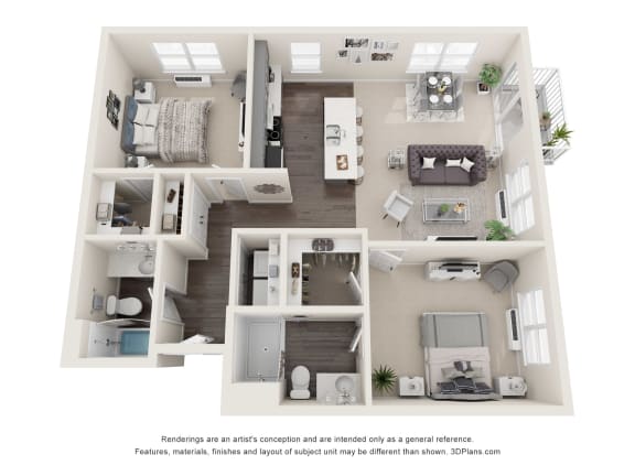 a 1 bedroom floorplan is shown in this image