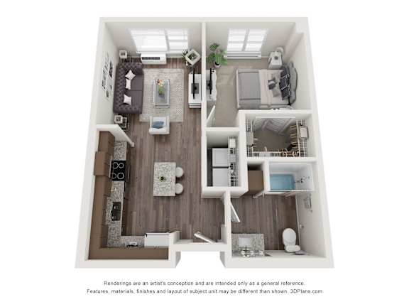 1 bedroom 1 bathroom I at Technology Park Apartments, Rochester, 55901