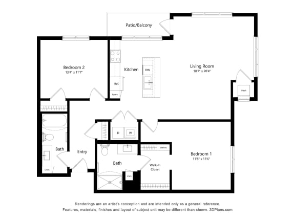 a floor plan of a house with an open floor plan
