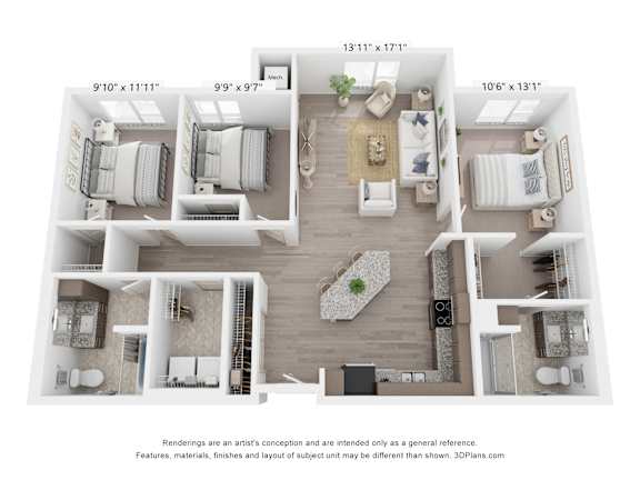 a 1 bedroom floor plan  summit  2100 sq ft