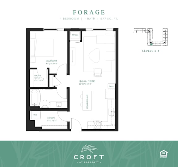Forage Floor Plan at Croft at Rosecott, Rosemount