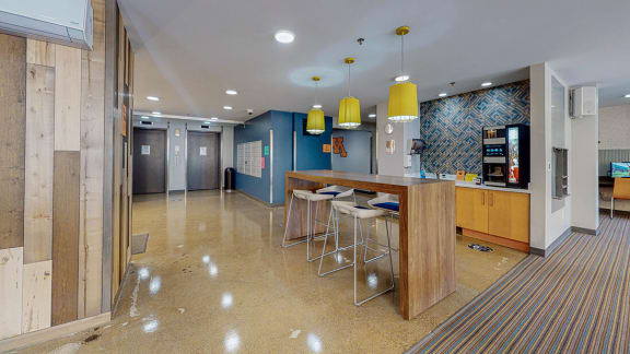 free coffee bar at Bierman Place, Minneapolis, Minnesota