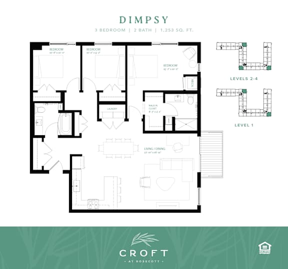 DIMPSY Floor Plan at Croft at Rosecott, Minnesota